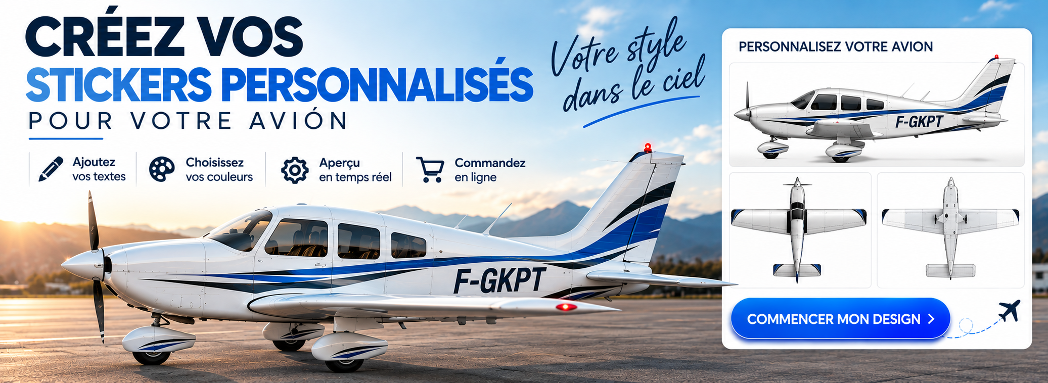 Personnalisez votre avion avec style !